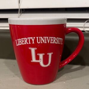 Liberty University Red Ceramic Coffee Mug - LU Logo